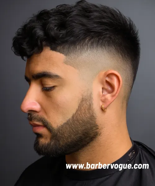 Mid Fade with Brushed Forward Waves