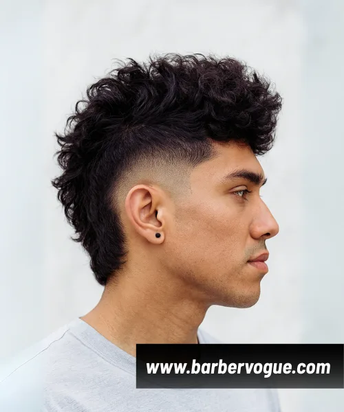 Mohawk with Burst Mid Fade