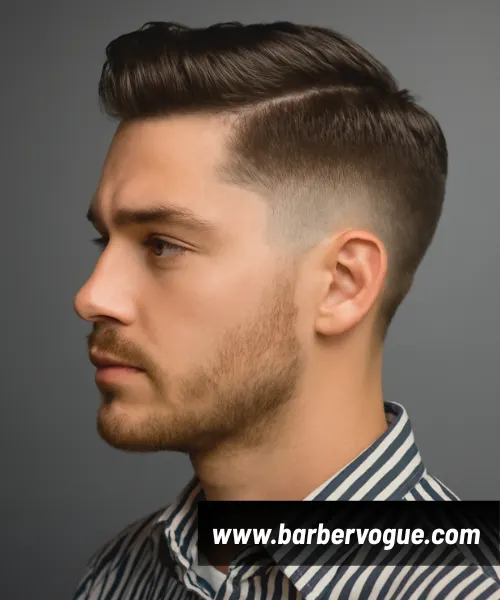 Trendy Parted Style with Mid Fade